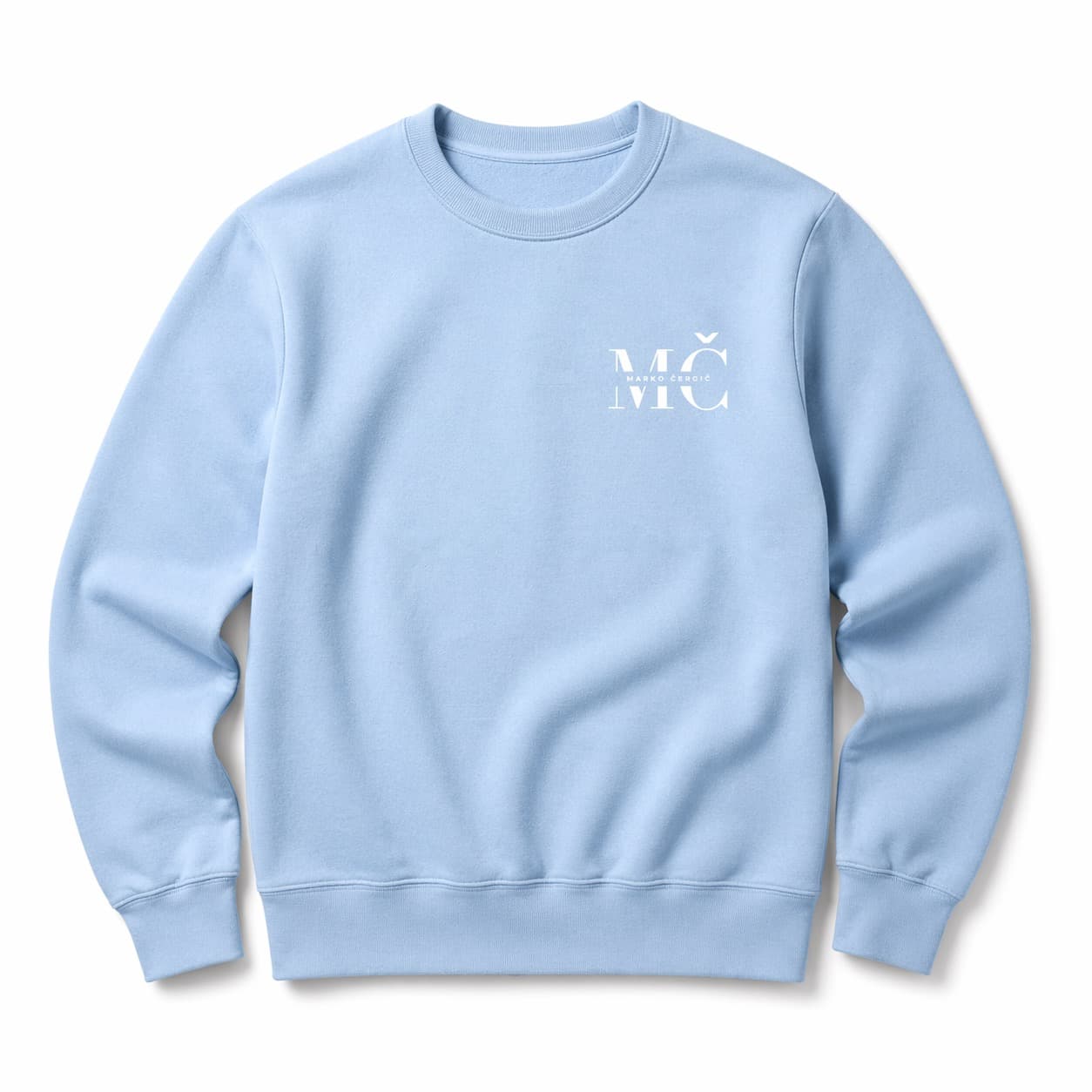Baby blue MČ sweater product front