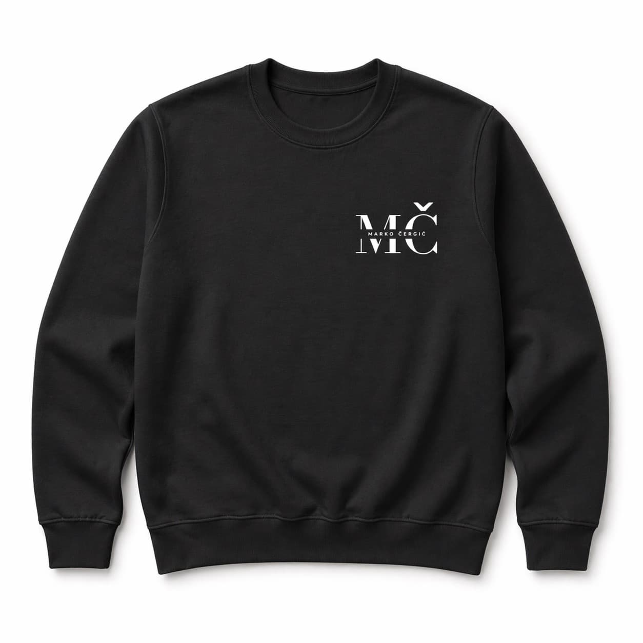 Black MČ sweater product front